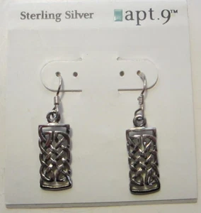 Sterling Silver Pierced Earrings Signed 925 $35 Retail New with Tags - Picture 1 of 4