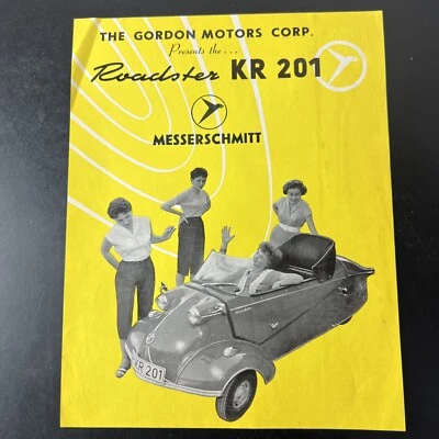 Vintage Original Advertisement 1958 Roadster KR 201 Messerschmitt Single Page - Image 1 of 4