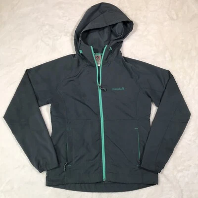 Womens Avalanche Weather Shield Hooded Rain Jacket Coat M Gray Blue Breathable - Image 1 of 4