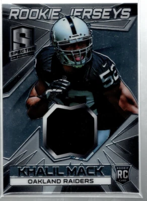 B4256- 2014 Panini Spectra ROOKIE Jerseys #40 Khalil Mack Jersey /199 -( ROOKIE) - Image 1 of 2