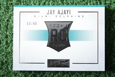 Jay Ajayi 2015 Panini Playbook #72 Platinum Dual Jumbo Relic Booklet RC /49
