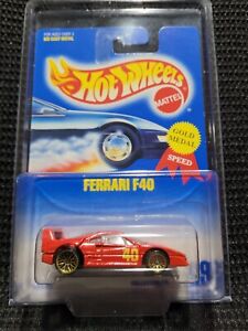 Hot Wheels 1989 Ferrari F40 Super Car. Rare,VHTF! '95 Blue Card. Collector No.69