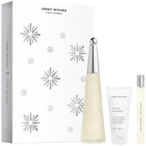 Issey Miyake L'Eau D'Issey for Women 3 pcs GIFT SET 3.3 oz EDT Spray + LOTION - Picture 1 of 1
