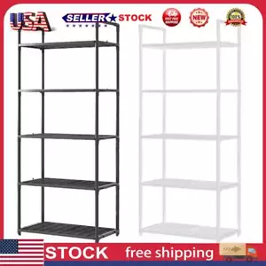 US 5 Tier Storage Shelves Adjustable Shelving Unit Storage Shelf for Kitchen Gar - Picture 1 of 17