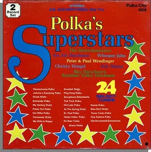 Polka's Superstars: 24 Select Tunes on 2 New LP Records! Various Artists! - Bild 1 von 2