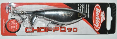 berkley choppo 90 bass surface lure 3 2/7" 1/2oz rattles black chrome - Image 1 of 4
