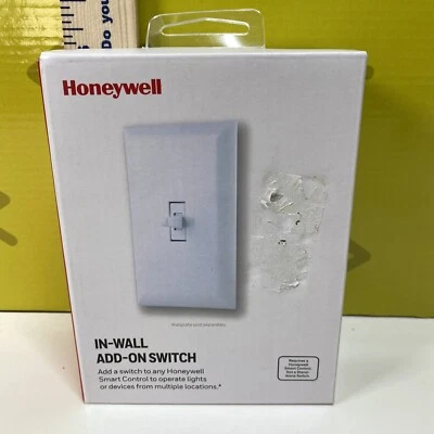 Interruptor inteligente Honeywell In Wall Add On - blanco - Nuevo Foto 1 de 4