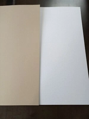 Weiße - Pappe  Bastelkarton Din  A3 10 St. weiß / grau 1,0 mm - Bild 1 von 3