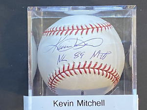 Kevin Mitchell Autographed Rawlings Official MLB Baseball Tristar COA NL 89 MVP