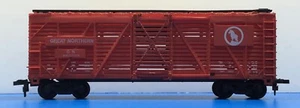 HO "Great Northern" 40' Livestock Cattle Freight Train / 582033 Red Version - Picture 1 of 12