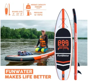 *NEW* Cruise FunWater SUP Stand Up Inflatable Paddle Board - 11 ft - Picture 1 of 6