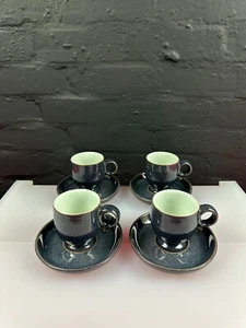4 x Denby Falstaff Cups and Saucers 2 Sets Available - Picture 1 of 6