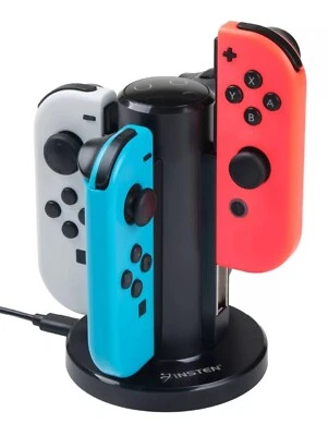 Para Cargador Joy-Con, Estación Base de Carga USB para Nintendo Switch y OLED Foto 1 de 4