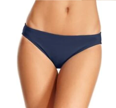 Traje de baño Michael Michael Kors liso hipster parte inferior de bikini azul talla S 3934 Foto 1 de 2