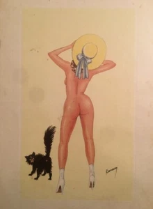 Acquarello firmato Ranson - artista non identificato epoca 1930 - 40 - Foto 1 di 3