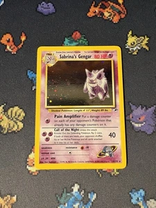 Pokémon Cards Sabrina’s Gengar 14/132 Holo Rare Gym Heroes UNLIMITED - (NM-) - Picture 1 of 6