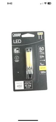 Feit Electric 50-Watt Equivalent Bright White T4 GY6.35 Bi-Pin Base LED Bulb - Image 1 of 2