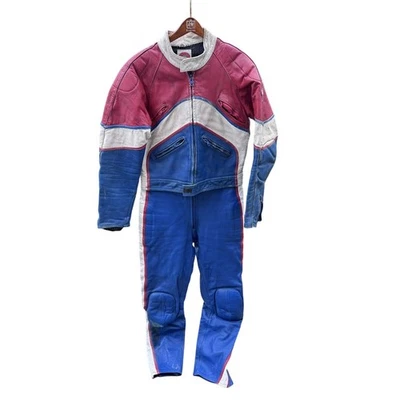 Vintage Spartan 2-piece Motorcycle Leathers 40 Jacket 34 Pants Korean - Image 1 of 4
