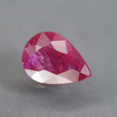0.55 CT. Natural Pear Madagascar Red Ruby Heated by fire only - Image 1 of 2