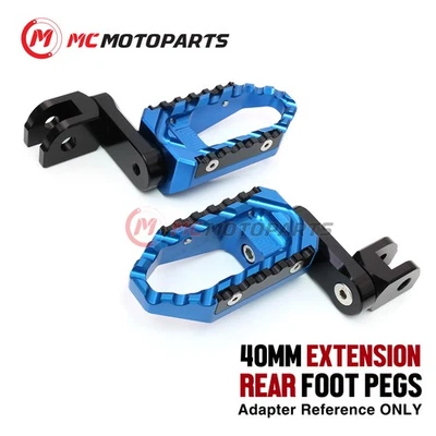 Para Suzuki SV650S 2011-2016 1,5 pulgadas estriberas anchas traseras de pasajero descendente Foto 1 de 4