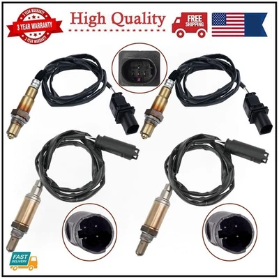 Sensor de oxígeno superior + inferior 4 piezas para BMW 325i 2003 2004 2005 2,5 L L L6 330i 3,0 L L L6 Foto 1 de 4