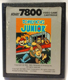 Vintage Donkey Kong Junior (Atari 7800, 1988) - Cartridge Only Untested B2