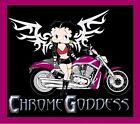 Chrome Goddess Betty Boop Motorcycle Pin-up Cartoon MAGNET