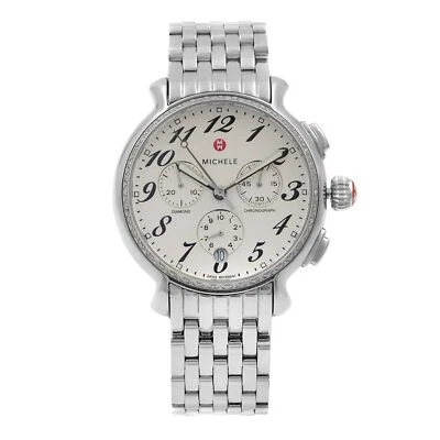 Reloj para mujer Michele Fluette diamante cronógrafo acero inoxidable MWW24A000001 Foto 1 de 4