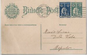 Mozambique 1927 CERES uprated 1+60 Cent. postal stationery internal Maputo fold 