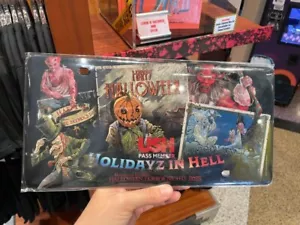 Universal Studios Halloween Horror Nights 2023 Holidayz in Hell License Plate - Picture 1 of 3