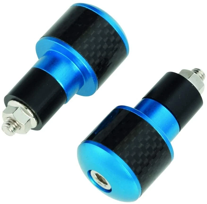 Coppia contrappesi bilancieri stabilizzatori terminali manubrio moto scooter Ø13 - Immagine 1 di 1