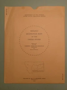 USGS Map GQ-257 Geology Chimney Rock Quadrangle, Montana, 1964 - Picture 1 of 5