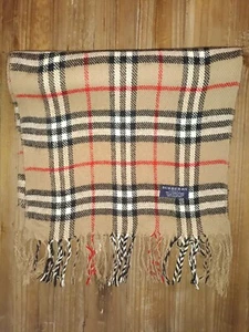 Écharpe Scarf Burberry 100% Lambswool / Laine D'agneau Made In England #59 - Imagen 1 de 3