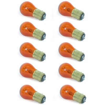 #1157 Ámbar Stock Luz Trasera Parada de Freno Trasero Señal de Giro Lámparas Bombillas Caja de 10 Foto 1 de 2