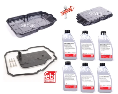 Juego de cárter de aceite + filtro + junta + 6 litros de líquido Mercedes transmisión automática de 7 velocidades Foto 1 de 4