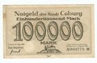 Germany Banknote 100000 Mark Stadt-Coburg 1923