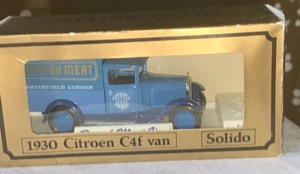 Vintage Solido Age D’or 1930 Citroen C4f Van. British Meat Promo. VG/Boxed. - Picture 1 of 19