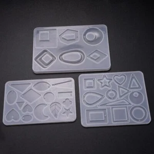 Silicone Mold Earring Necklace Pendant Resin Casting Mold Jewelry Making Acrylic - Picture 1 of 16