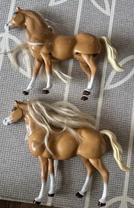 1998 Genuine Mattel Battery Operated Walking Barbie Doll Horse Vintage Lot Of 2 - Picture 1 of 8