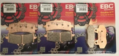 EBC FRONT and REAR Brake Pads Fits TRIUMPH SPEED TRIPLE 1050 RS (2018 to 2021) - Image 1 of 4