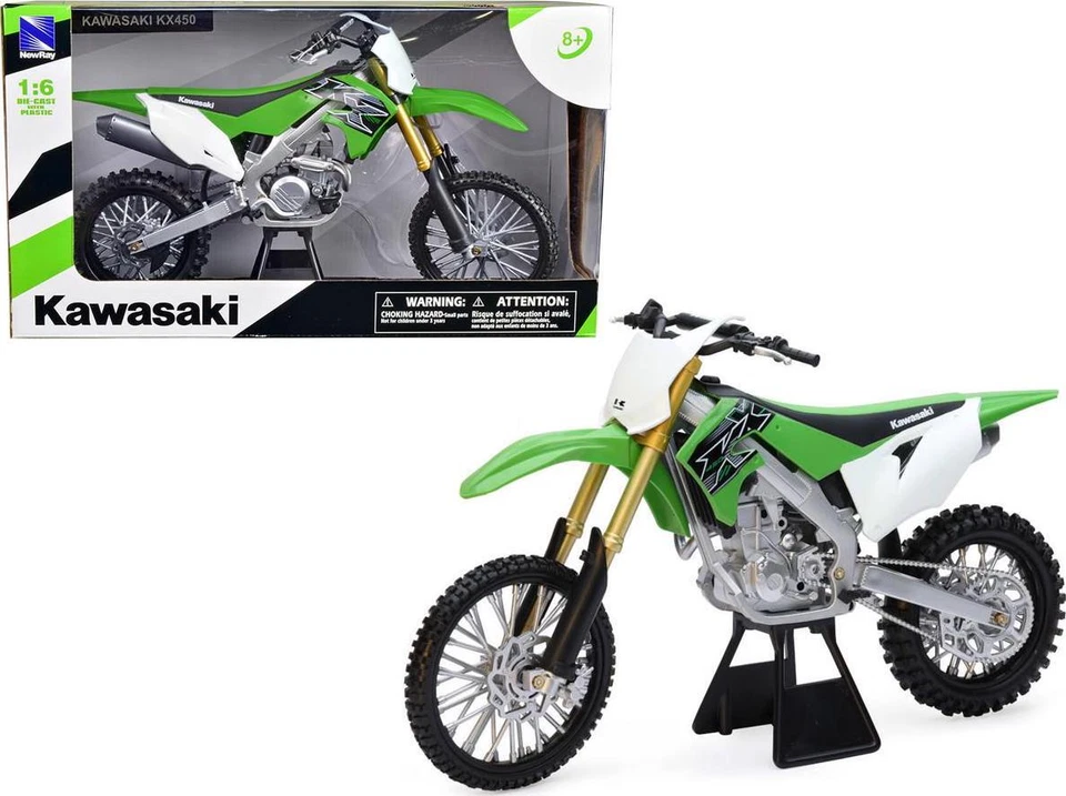 New Ray Toys - Kawasaki KX450F Dirt Bike/Scale - 1 6 (49653)
