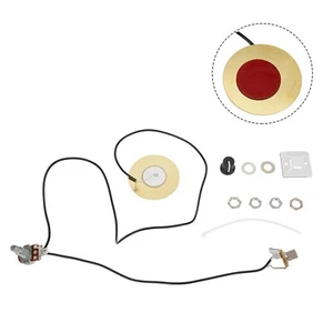Prewired Piezo Pickup &harness Volume Control Knob For Cigar-Box Guitar Parts - Picture 1 of 21