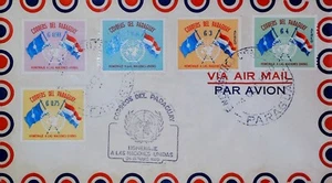 Cover Paraguay Tribute to the United Nations Airmail Stamps 21809 - Imagen 1 de 1