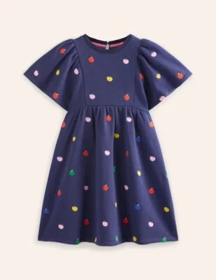 Boden Kids Embroidered Cosy Sweat Dress Size 7-8 Years New Sealed - Image 1 of 4