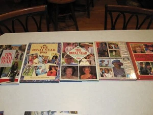 Lot of 5 ROYAL YEAR Books, Queen Elizabeth, Princess Diana, hardcover ~ 9609 - Picture 1 of 13