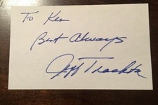 JEFF TRACHTA - ACTOR - AUTOGRAPH SIGNED- INDEX CARD - GUARANTEED AUTHENTIC