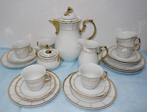 THUN Carlsbad Czech Republic KAFFEESERVICE - reiche Goldauflage - 6 Personen - Picture 1 of 9