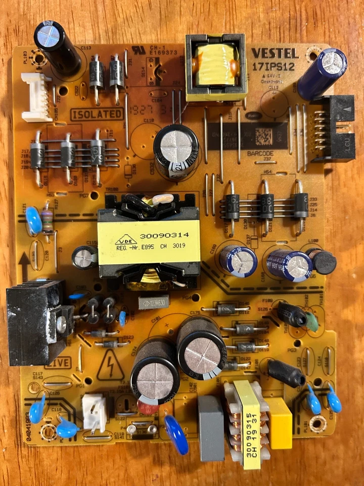 23307796 POWER SUPPLY FOR JVC LT-43C770(B) (17IPS12) - Image 1 of 1