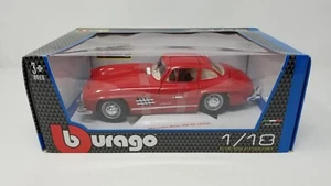 Burago 1954 Mercedes-Benz 300 SL Red 1/18 Diecast Model Car Italy Made NIB NEW - Picture 1 of 9