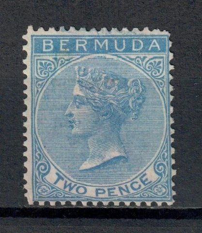 Bermuda 1866-77 2d Blue Crown CC Watermark Mounted Mint SG3 or 4 CV £550 Cover